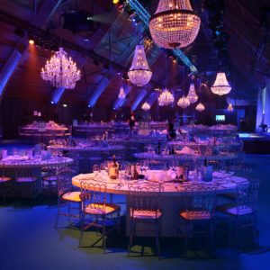 gala decoration chandelier rental