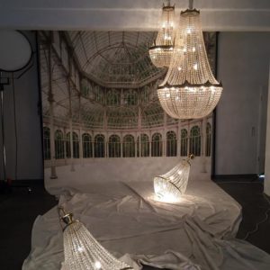 chandelier rental Photo shoot