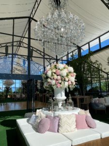 Chandelier hire PBI structure